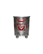 Suport lumânare Chakra – Rădăcină (Root) | Sticlă roșie