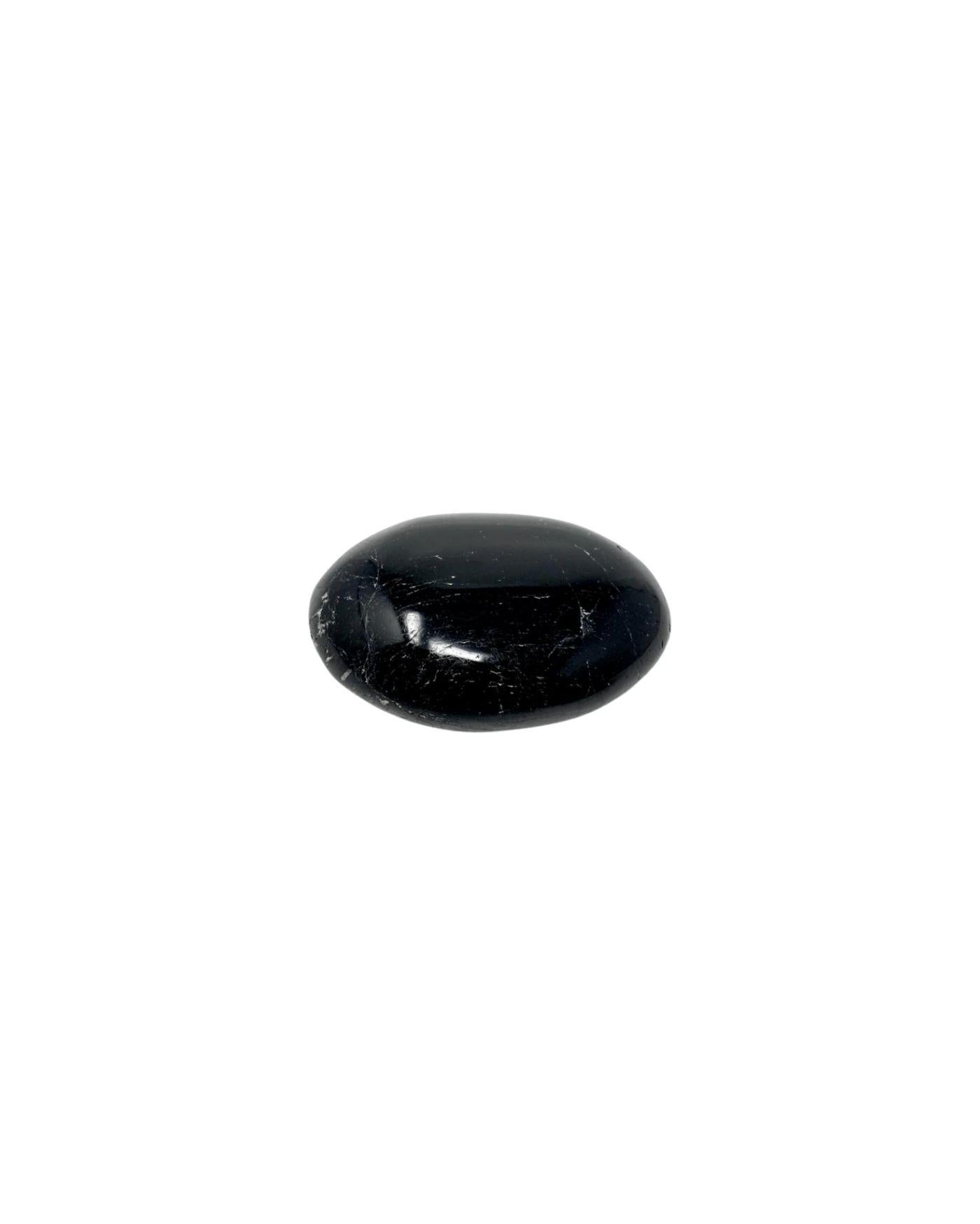 Piatră Netedă Obsidian Negru