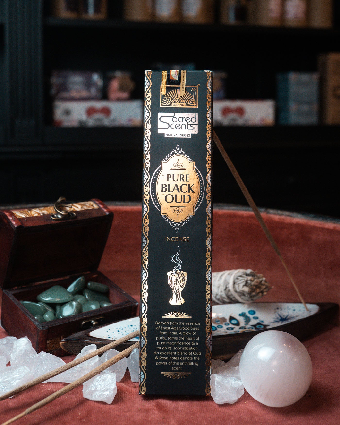 Parimal Pure Black Oudh – Bețișoare Parfumate - 24 g