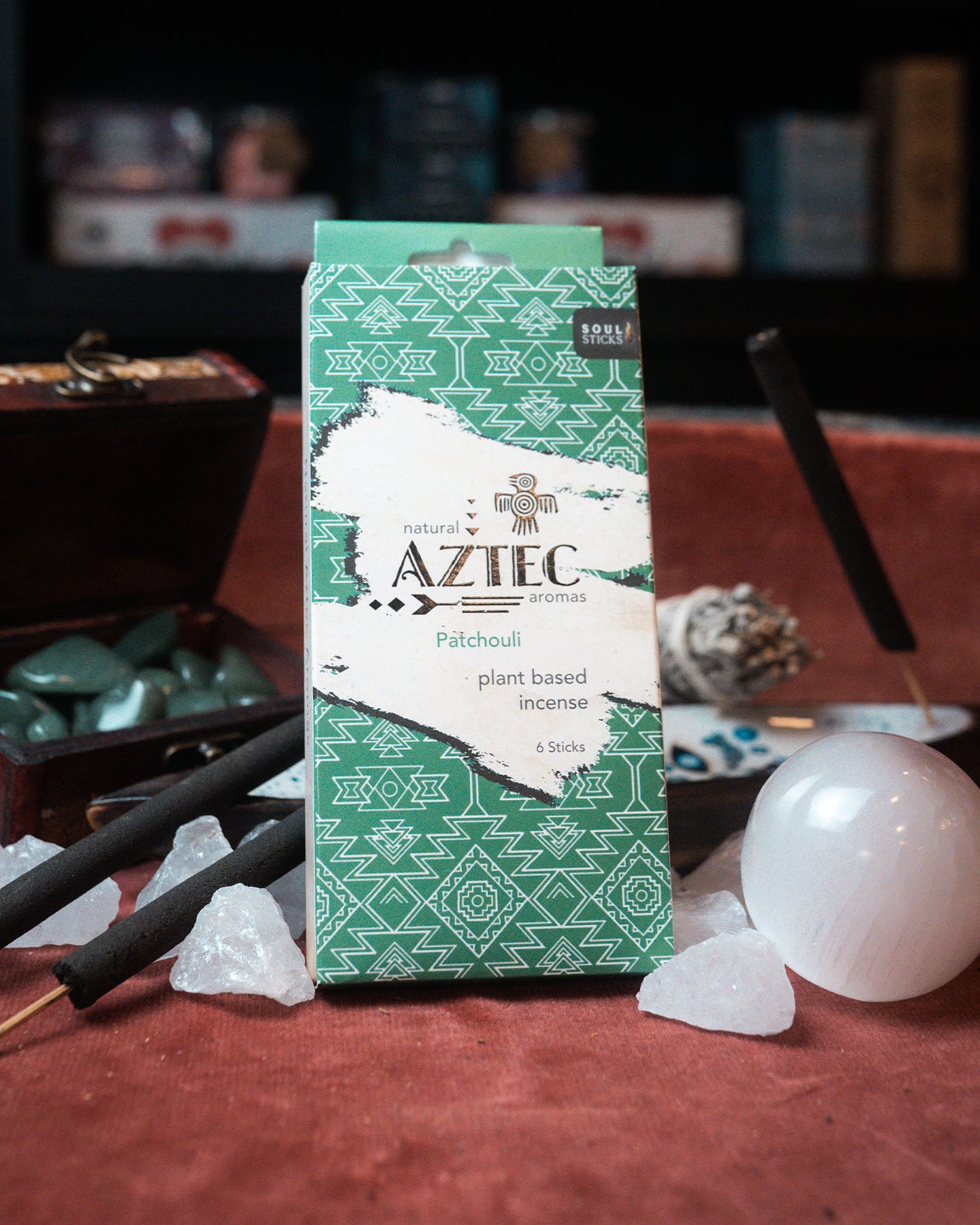 Bețișoare parfumate Aztec Aromas cu Patchouli – pe bază de plante