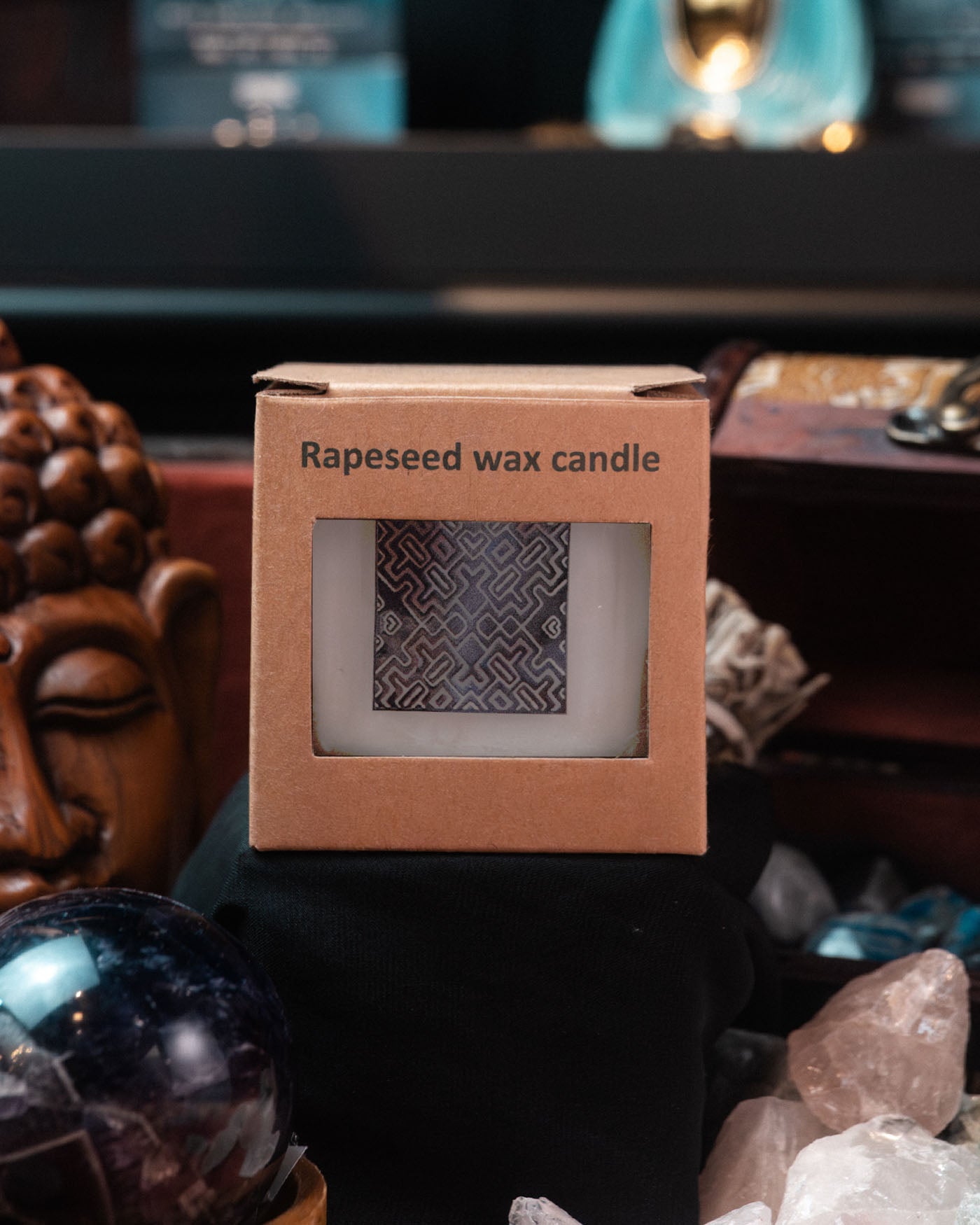 Lumânare parfumată din ceară de rapiță Palo Santo — ±260g