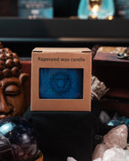 Lumânare parfumată din ceară de rapiță 5th chakra — ±260 g