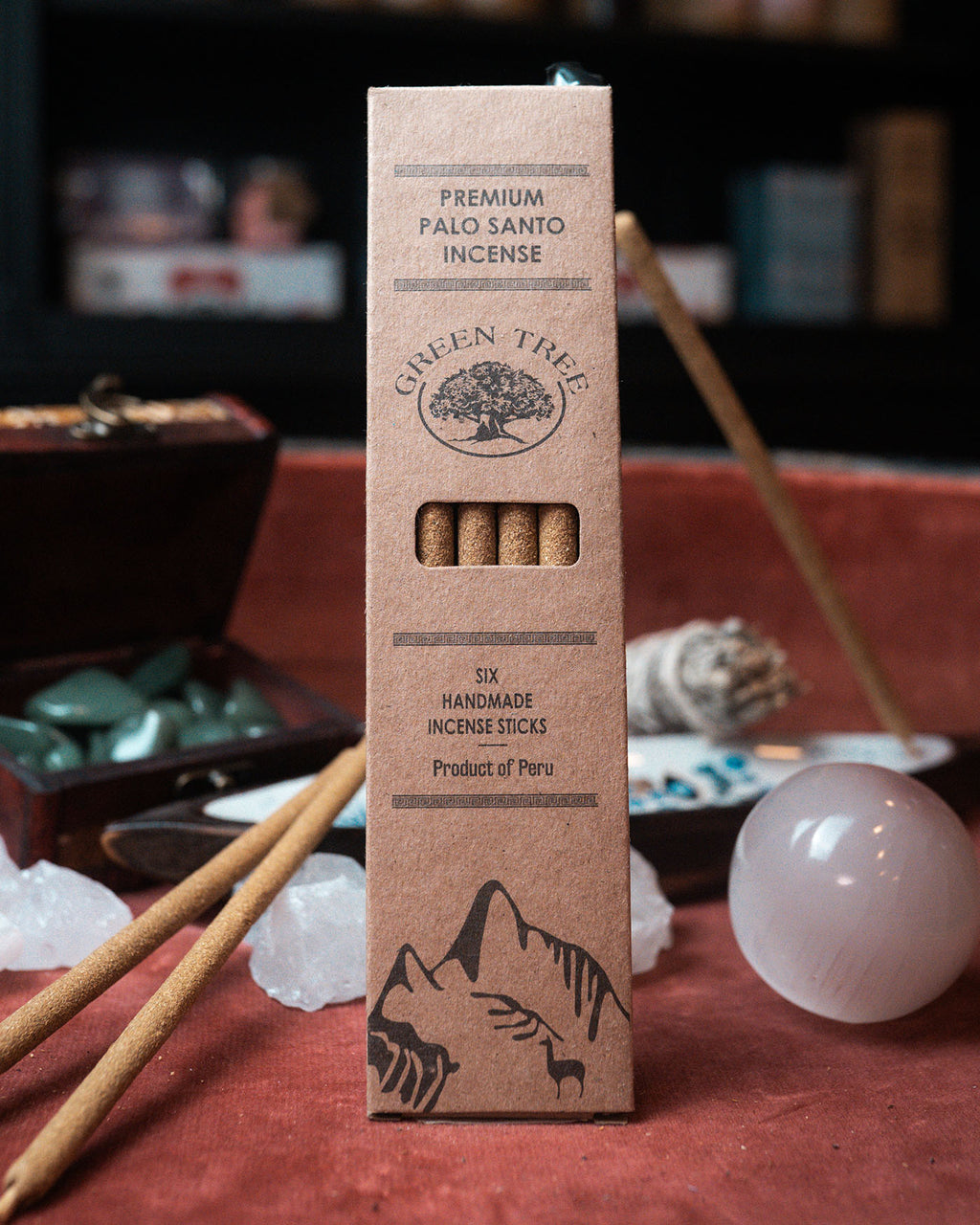 Bețișoare parfumate Green Tree din Palo Santo