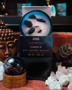 Lumânare cu Cristale și Brățară cu Pietre Prețioase pentru Zodia Gemeni