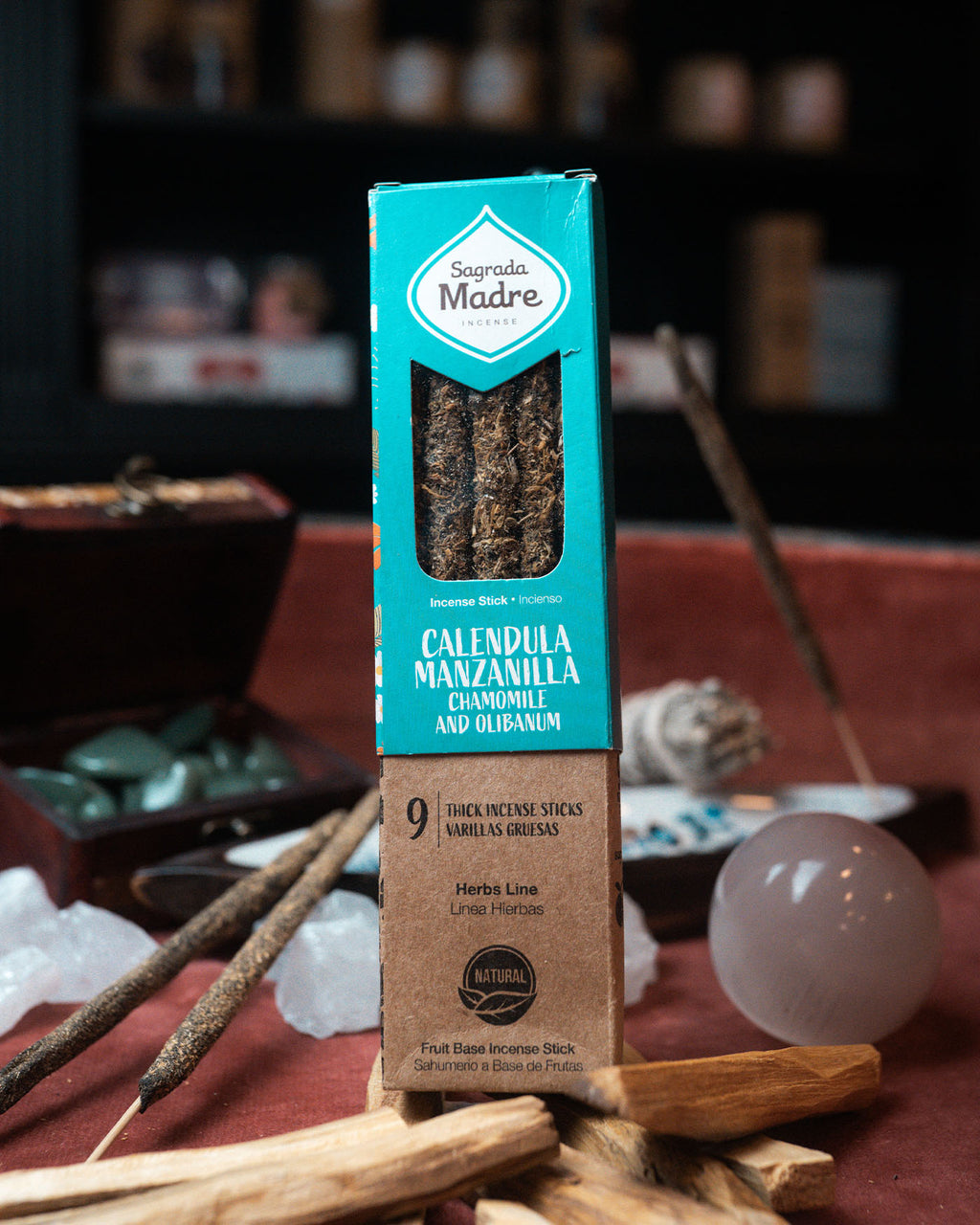 Sagrada Madre – Tămâie herbală Mușețel, Gălbenele & Olibanum – ±44 g