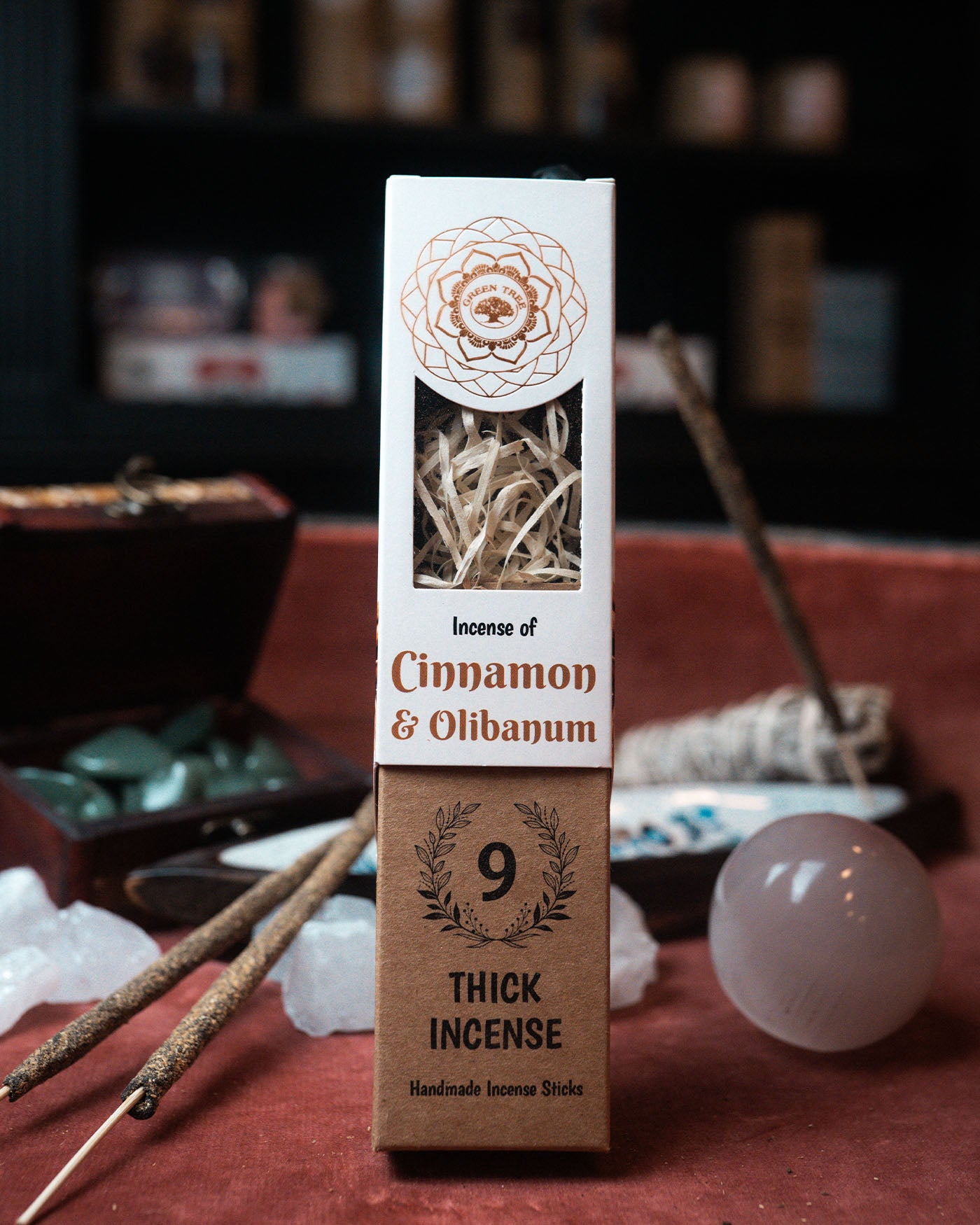 Bețișoare parfumate botanice Green Tree Cinnamon & Olibanum