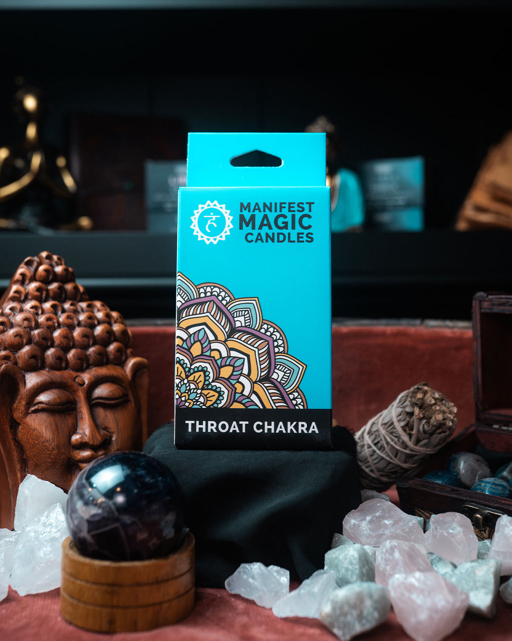Lumânări Magice Ezoterice (pachet de 12) - Albastru - Chakra Gâtului