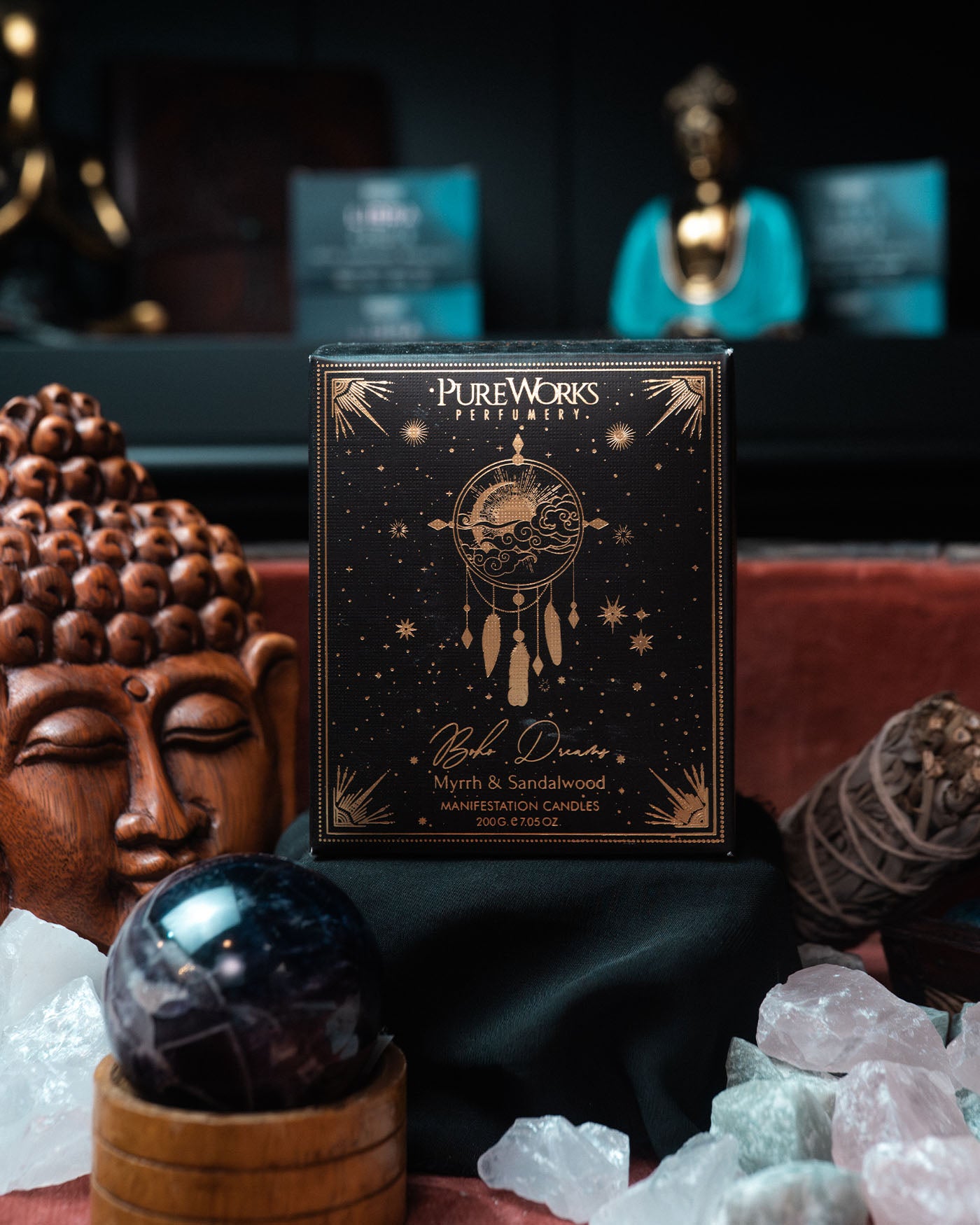 Lumânare de manifestare Boho Dreams cu capac — 200 g