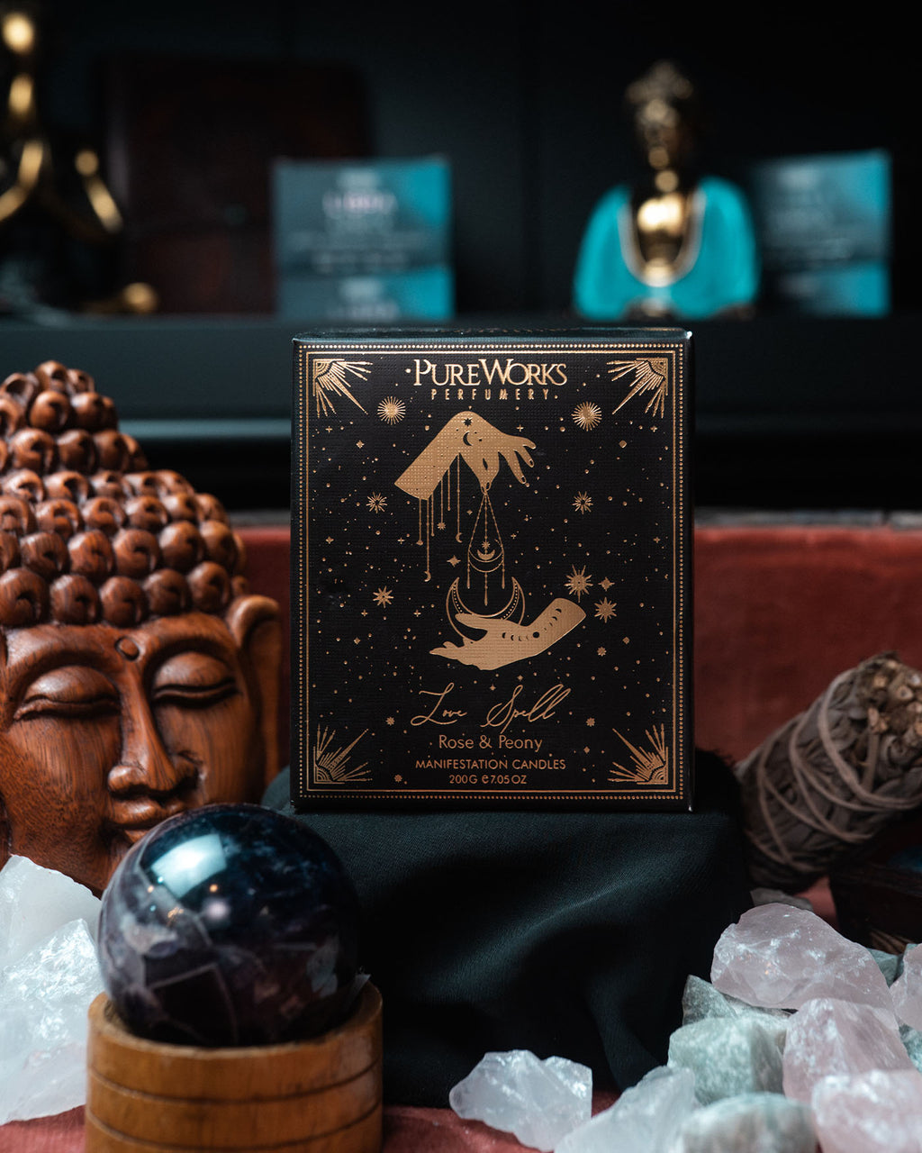 Lumânare de manifestare Love Spell cu capac — 200 g