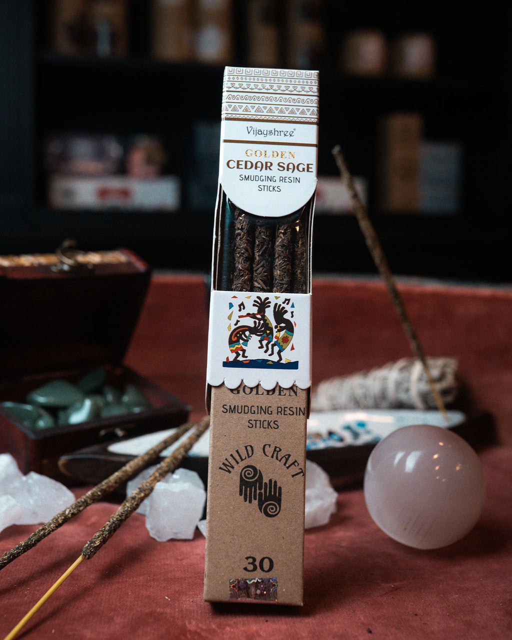 Golden Bețișoare Parfumate cu Rășină de Cedru și Salvie  (6 buc.)