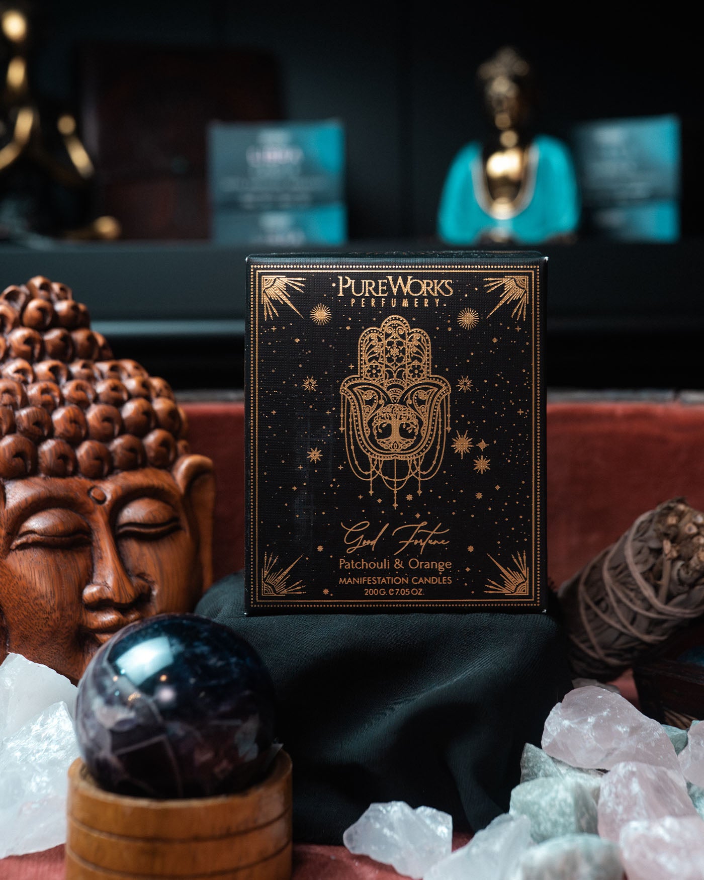 Lumânare de manifestare Good Fortune cu capac — 200 g