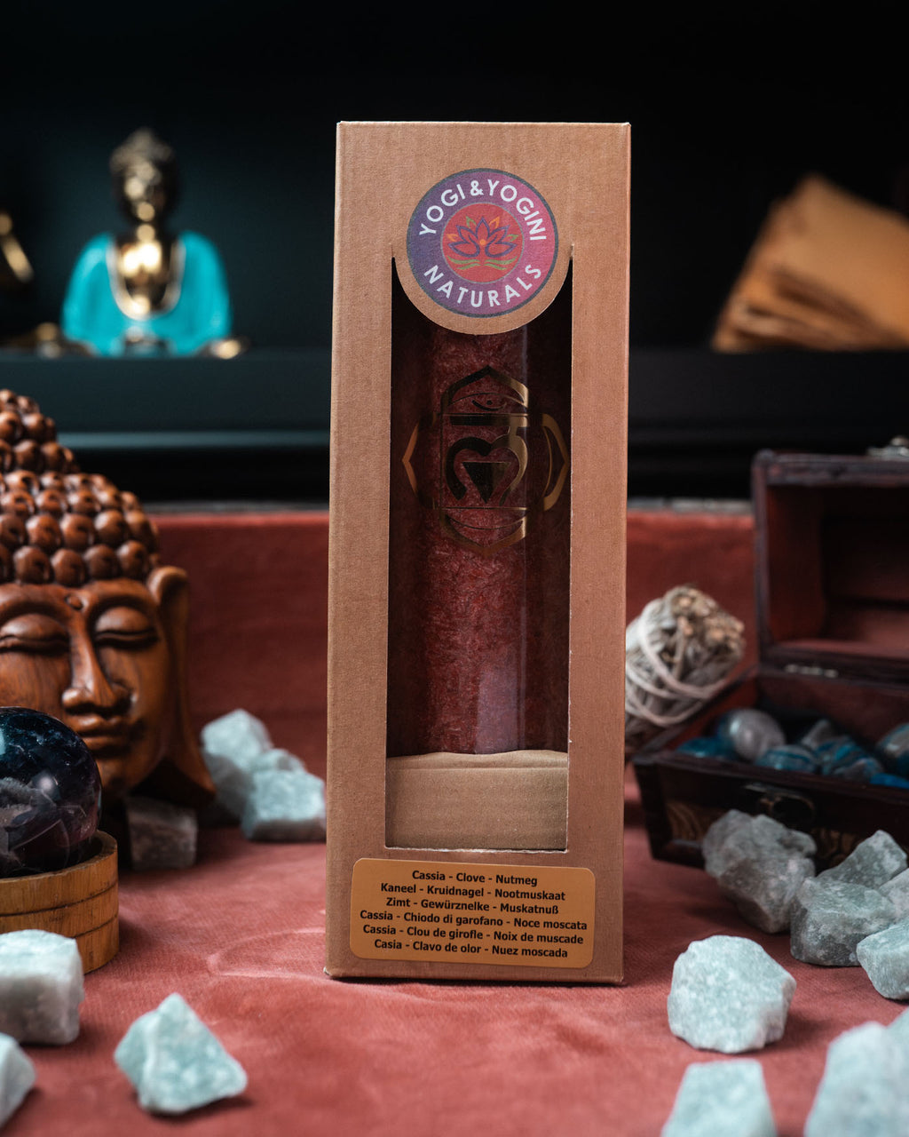 Lumânare Aromatică Chakra 1 - 100 ore - 21x6.5 cm