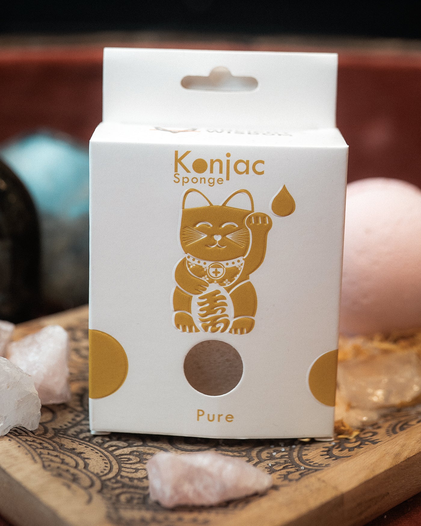 Burete Japonez Konjac Lacrimă - Natural - Piele Sensibilă