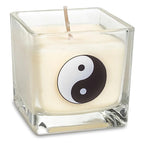 Rapeseed wax scented candle Yin Yang -- ±260g; 6x6x6 cm