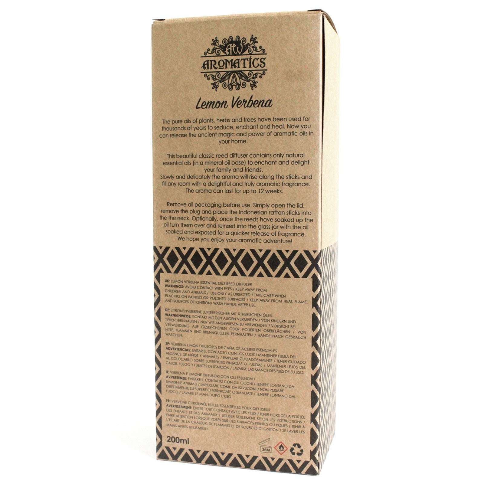 200ml Difuzor de Ulei Esențial de Lemon Verbena