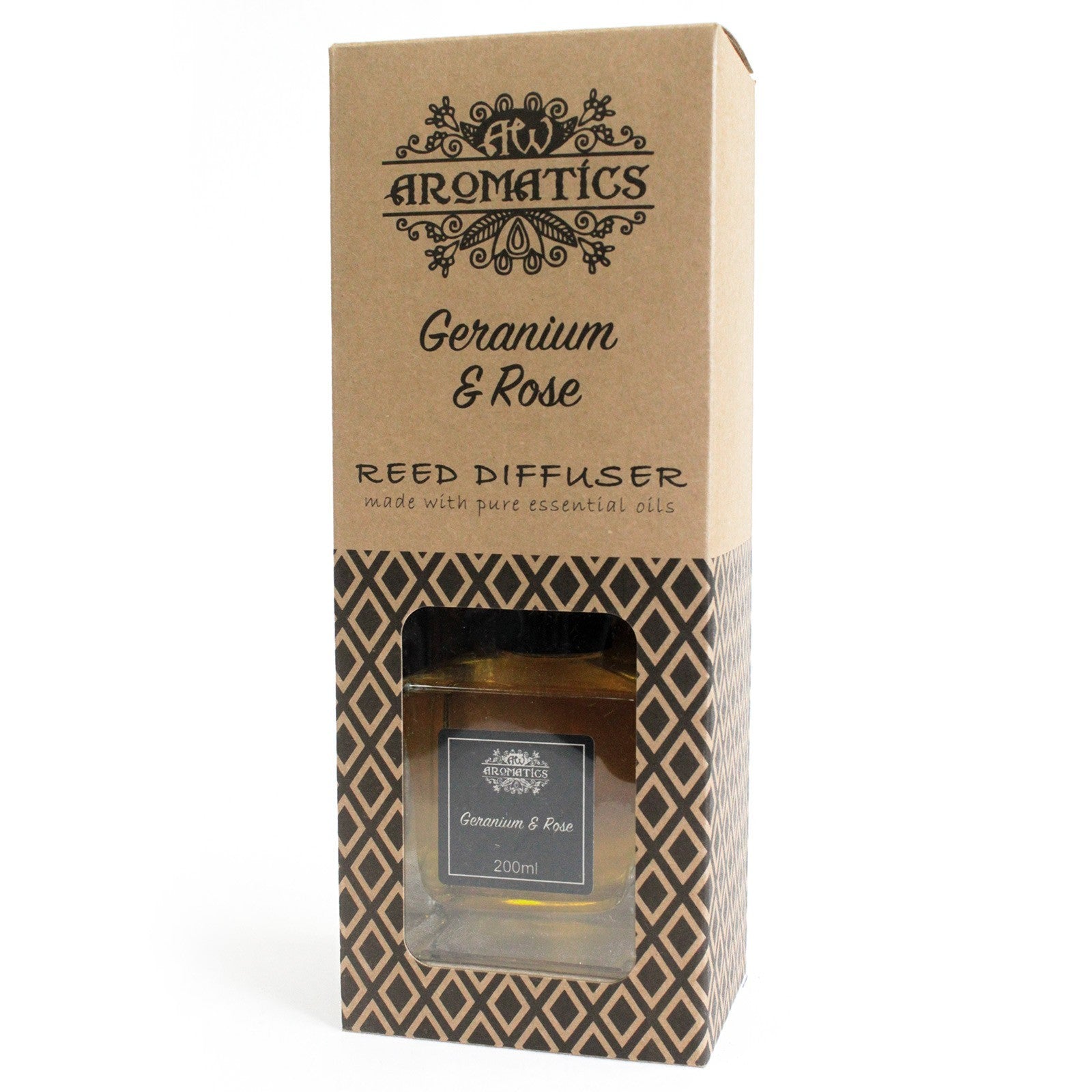 200ml Difuzor de Ulei Esențial de Geraniu și Trandafir