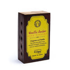 Incense resin Vanilla/Amber in wooden box -- 6x4 cm