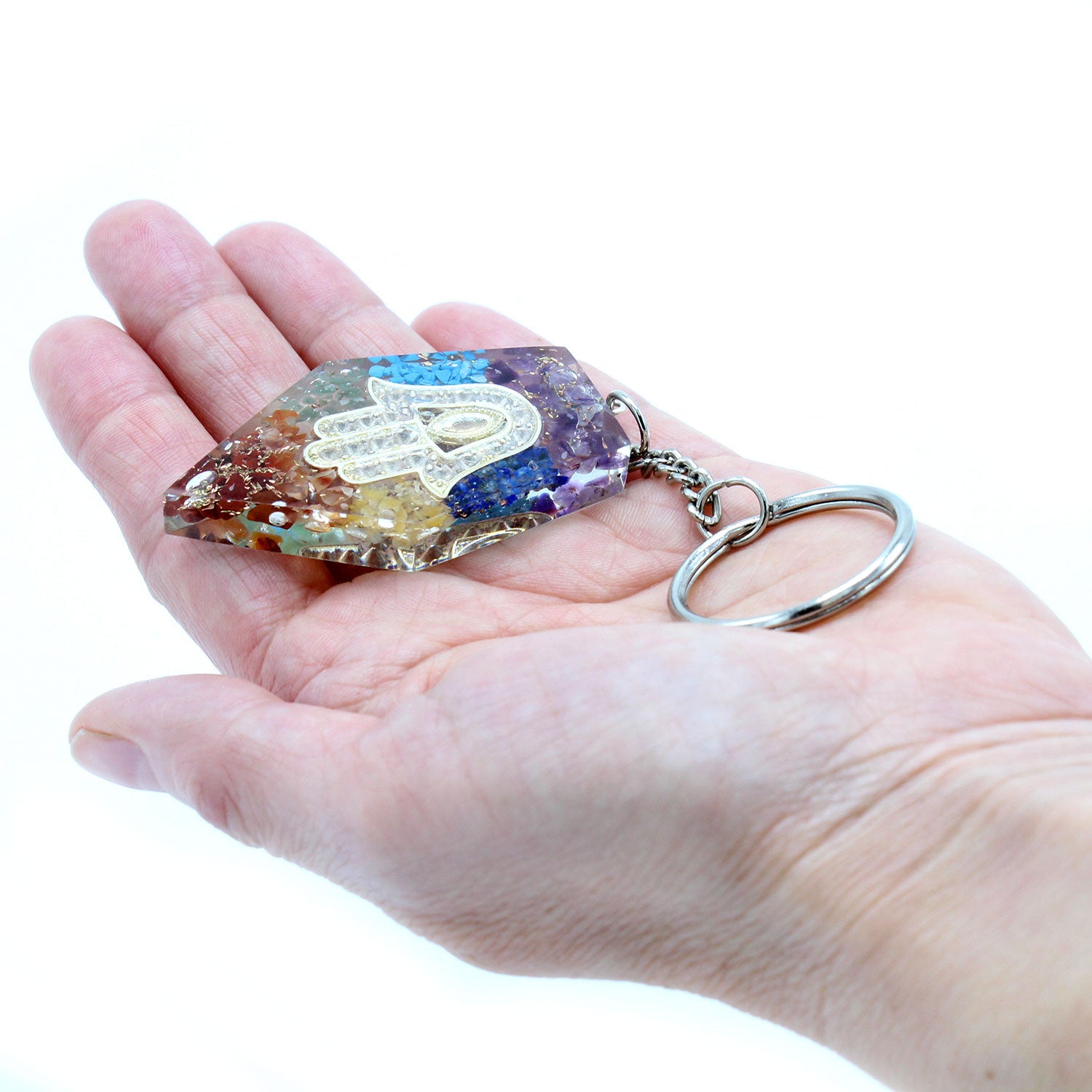 1x Breloc din Orgonit - Bijuterie - Chakra Hamsa (19,44 RON)