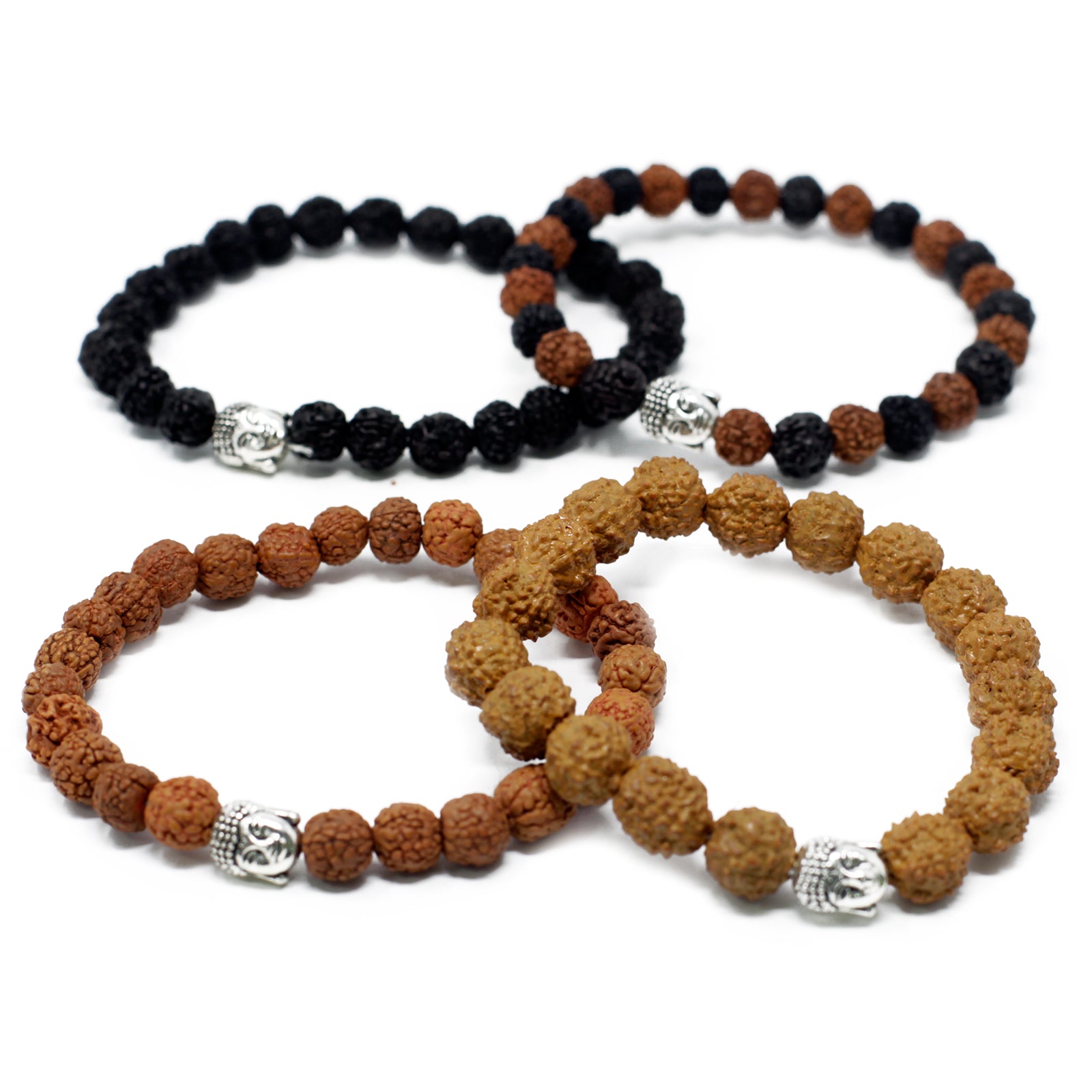 12x Brățări Asortate Rudraksha Buddah (104,49 RON)