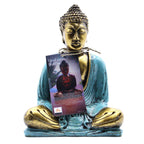 Buddha Albastru - Auriu - Mediu