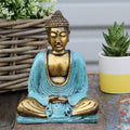 Buddha Albastru - Auriu - Mediu