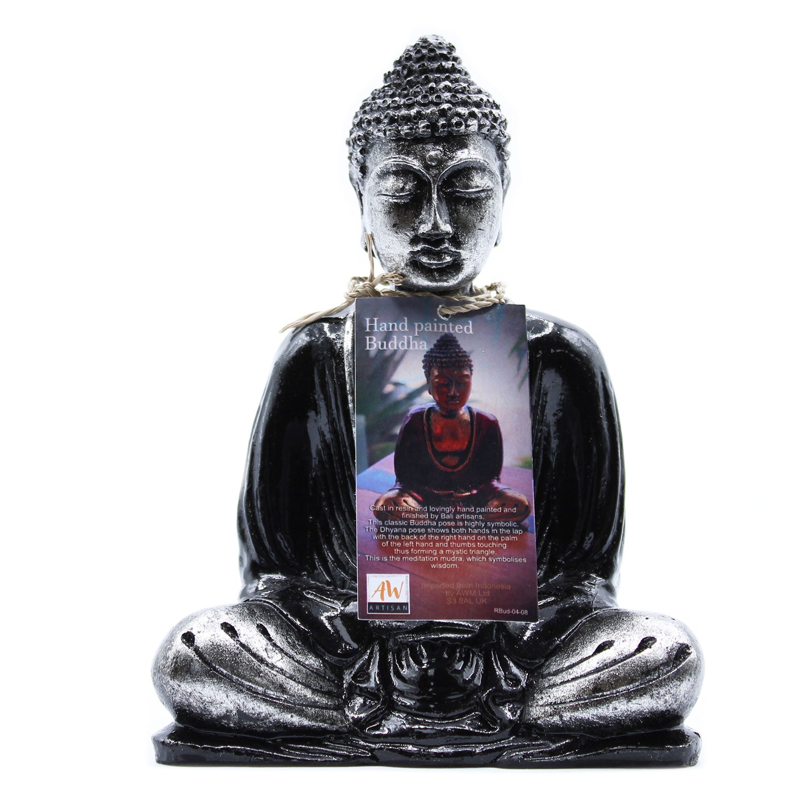 Buddha Negru - Gri - Mediu