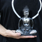 Buddha Negru - Gri - Mediu