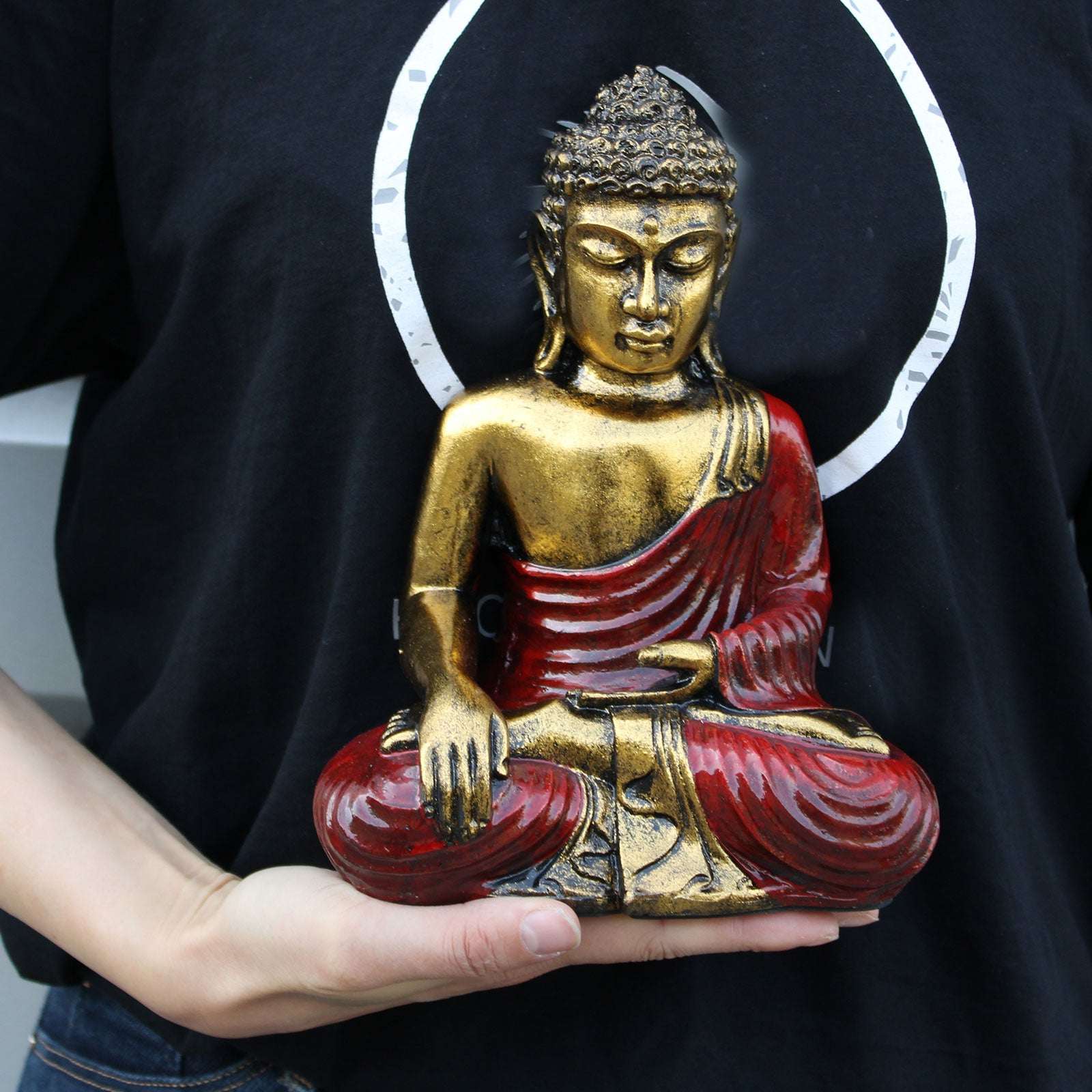 Buddha Mare - Roșu - Auriu
