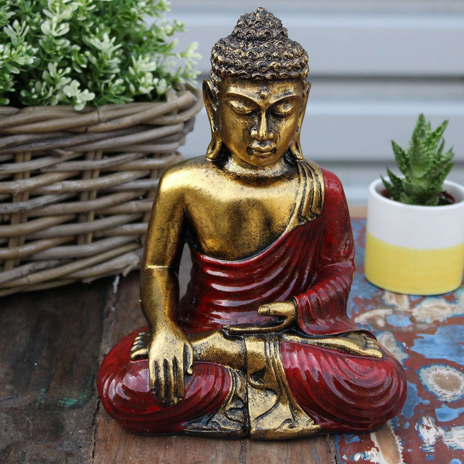 Buddha Mare - Roșu - Auriu