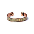 Bracelet copper Flower of Life magnetic -- ±6.5cm
