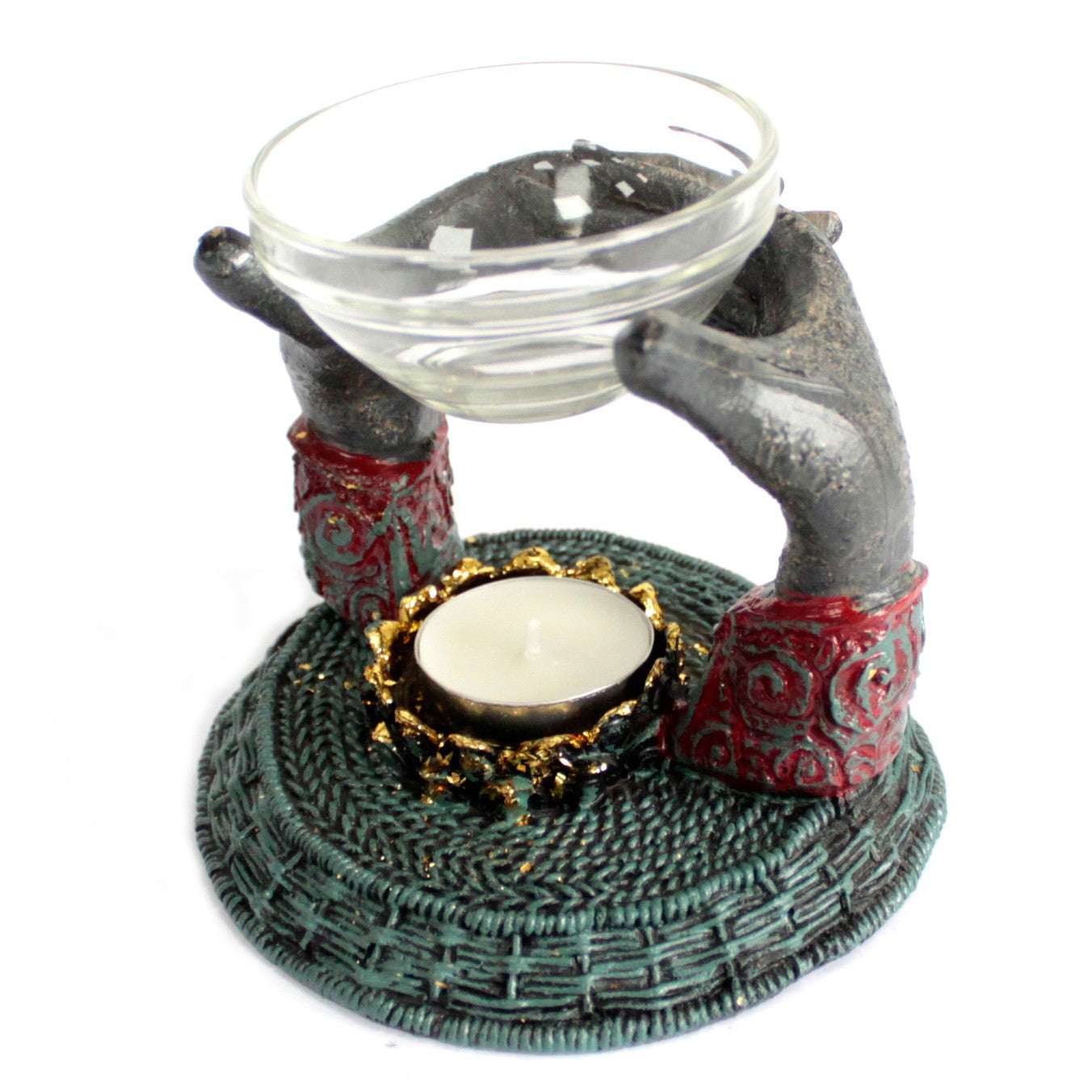 Buddha Antic - Mâini Care Oferă - Lampă Aromatică