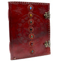 Agendă Mare De Piele 32,5 cm- 7 Chakre (200 pagini)
