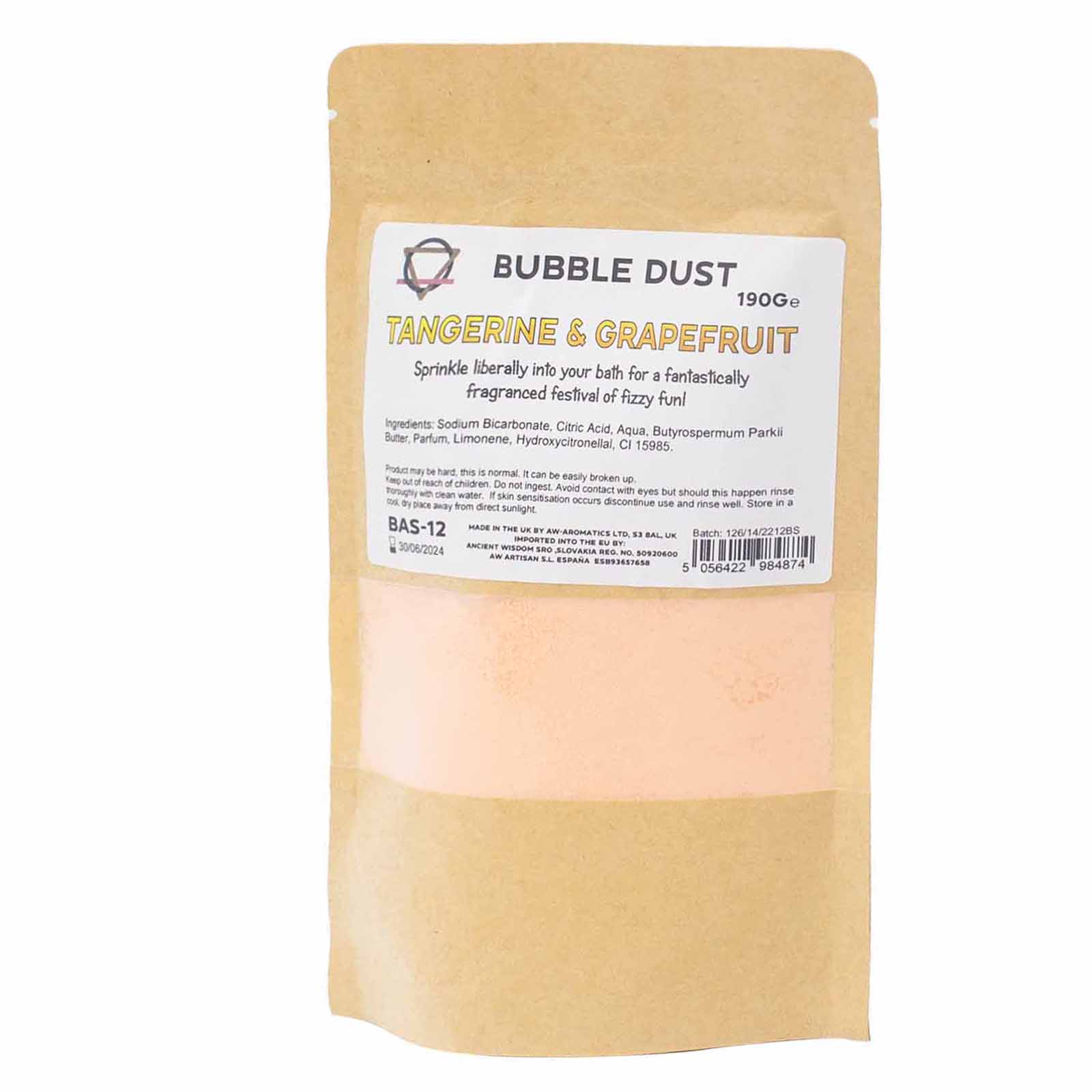 Pulbere Spumantă de Baie - Mandarină Çi Grapefruit 190g