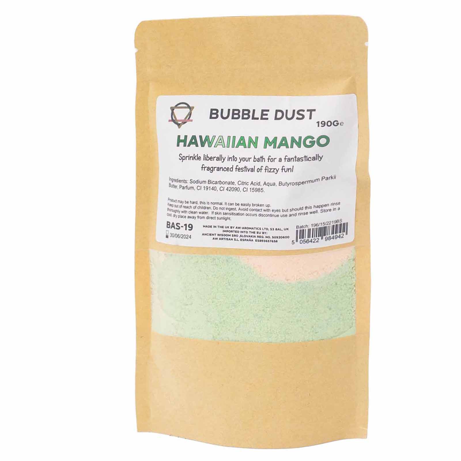 Pulbere Spumantă de Baie - Mango Hawaiian 190g