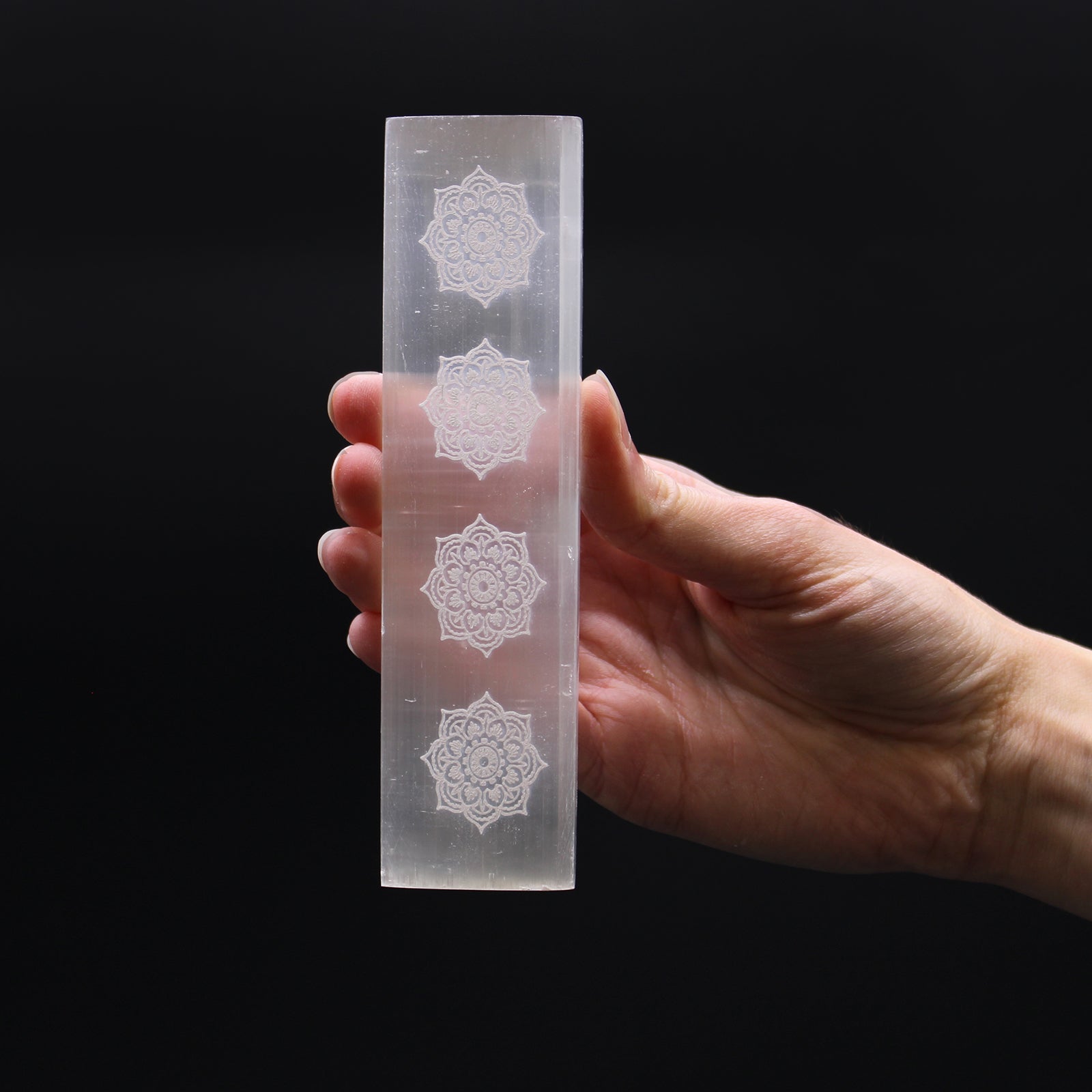 Platou Plat din Selenit 15 cm - Mandala