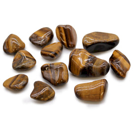 12x Pietre Africane Medii - Ochi de Tigru - Auriu (23,80 RON)