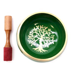Set Mare de Vase Cântătoare Arborele Vieții - Verde 14cm