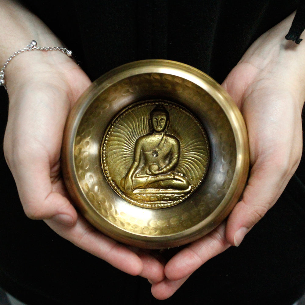 Set Vas Cântător Buddha Vindecător 10cm (min 500gm)