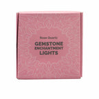 Lanț de Lumină cu Led-uri din Pietre Prețioase - Cuarț Roz
