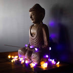 Lanț de Lumină cu Led-uri din Pietre Prețioase - Cuarț Roz