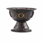 Potir Ritual din Cupru Antic cu Lună Triplă 8cm