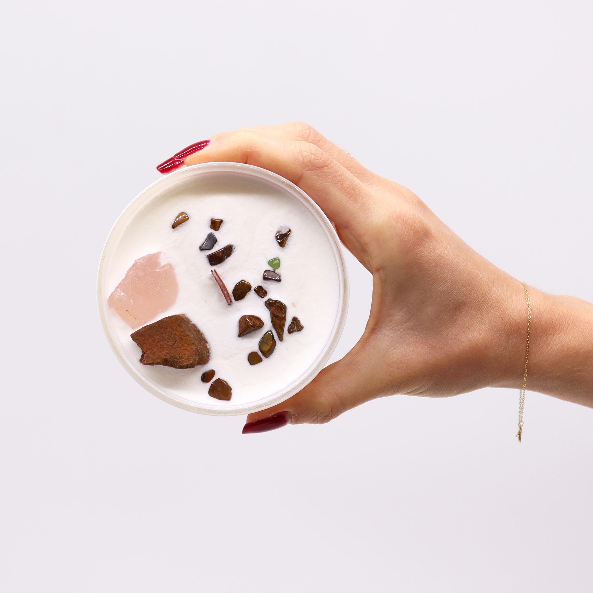 Lumânări Chakra cu Pietre Prețioase - Chakra Sacră