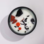 Hop Hare Lumânare cu Flori și Cristale - Diavol