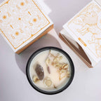 Hop Hare Lumânare cu Flori și Cristale - Leu