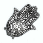 Suport Hamsa din Aluminiu Lucios pentru Tămâie 14cm