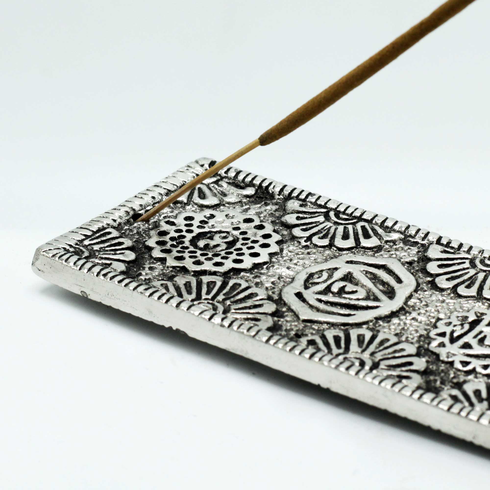 6x Suport Chakra Lung din Aluminiu Lucios pentru Tămâie 23 cm (113,91 RON)