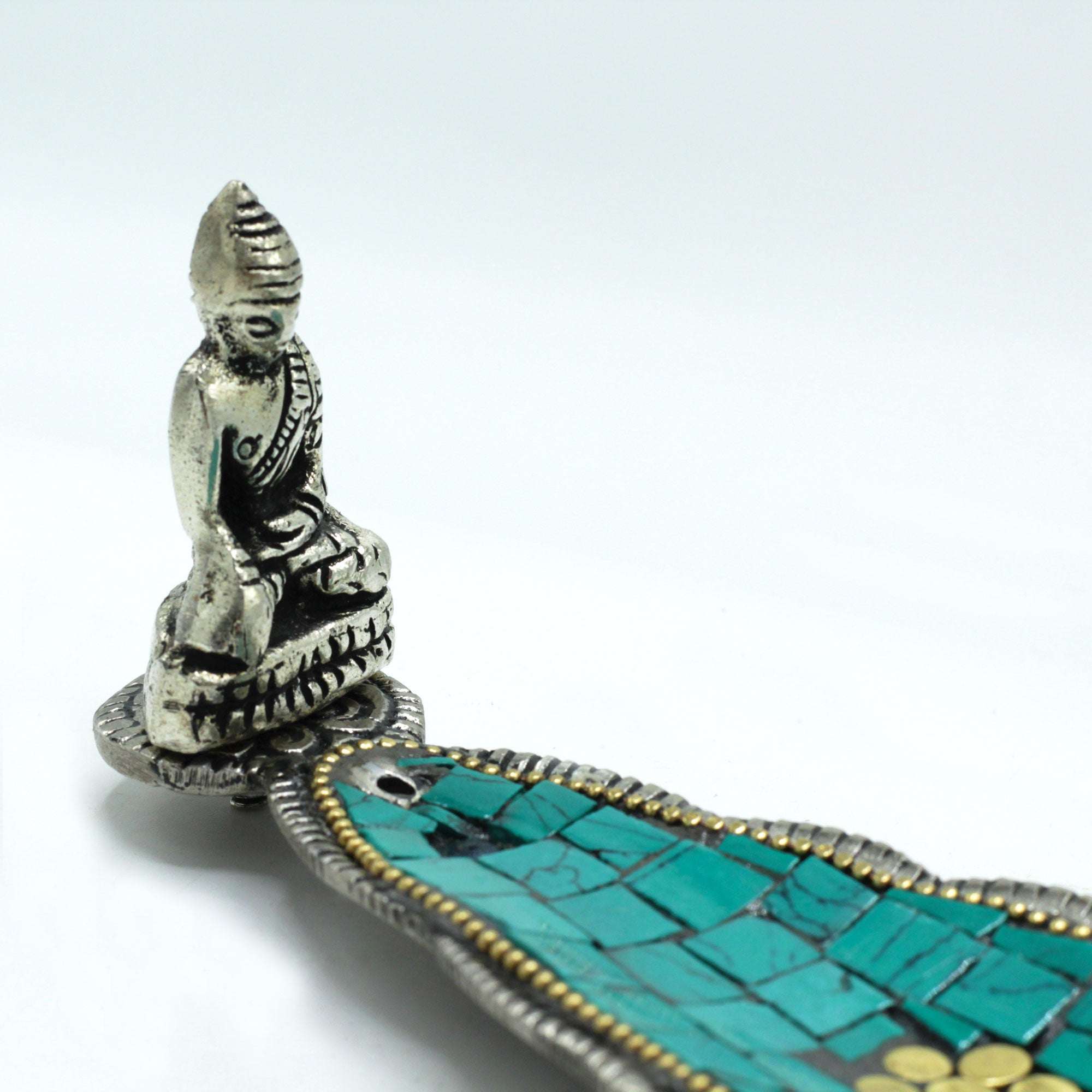 Suport Tibetan pentru Tămâie Buddha Frunză Lungă