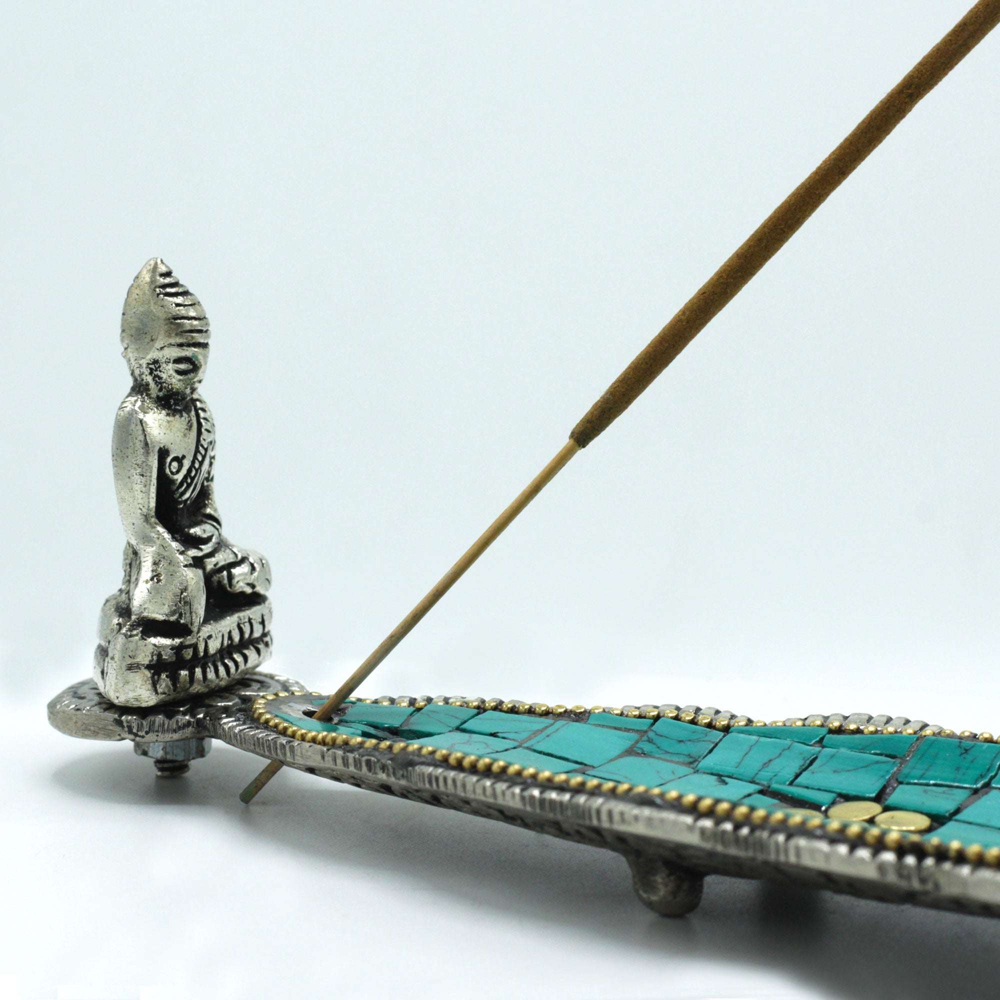 Suport Tibetan pentru Tămâie Buddha Frunză Lungă