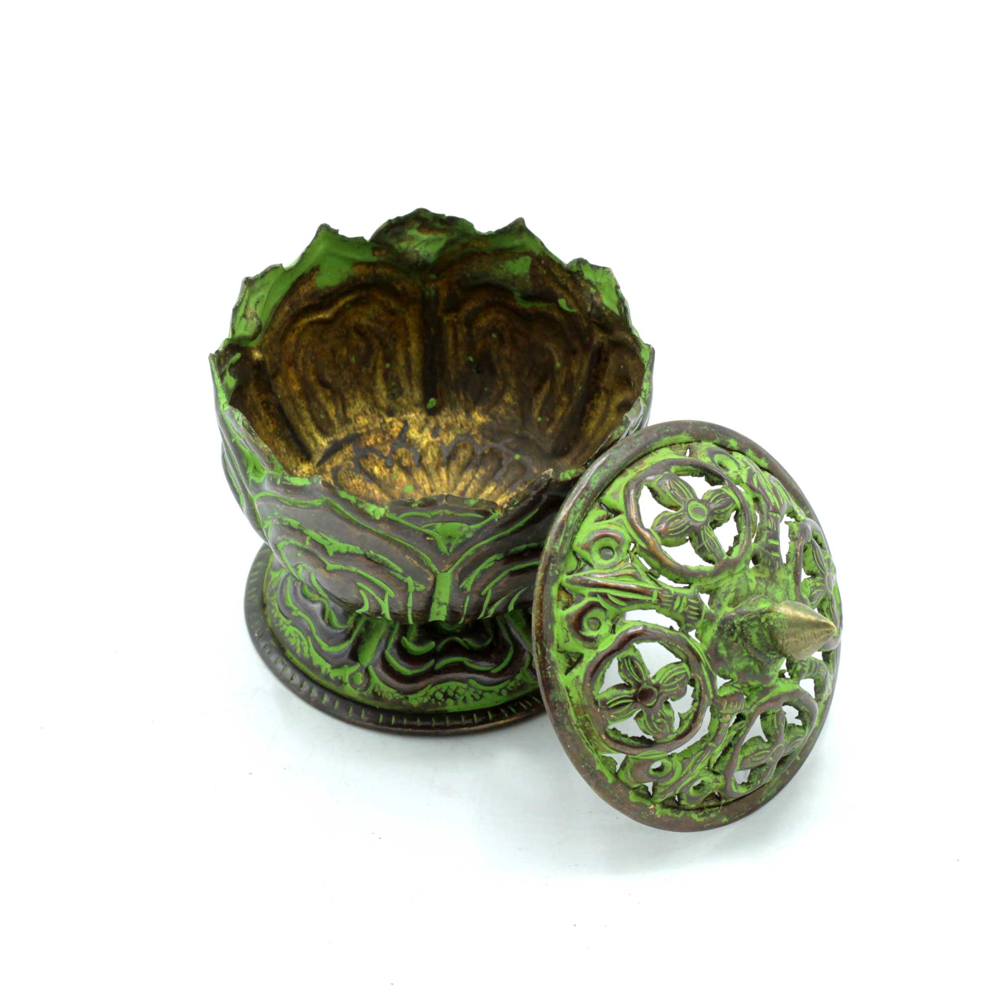 1x Suport Tibetan din Alamă - Lotus Mic (52,48 RON)