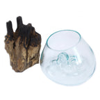 Sticlă Topită pe Lemn - Bol Mare